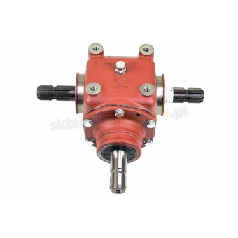 Przekładnia kątowa PKB-02 przełożenie 1:1 potrójna  MOCNA-57KM